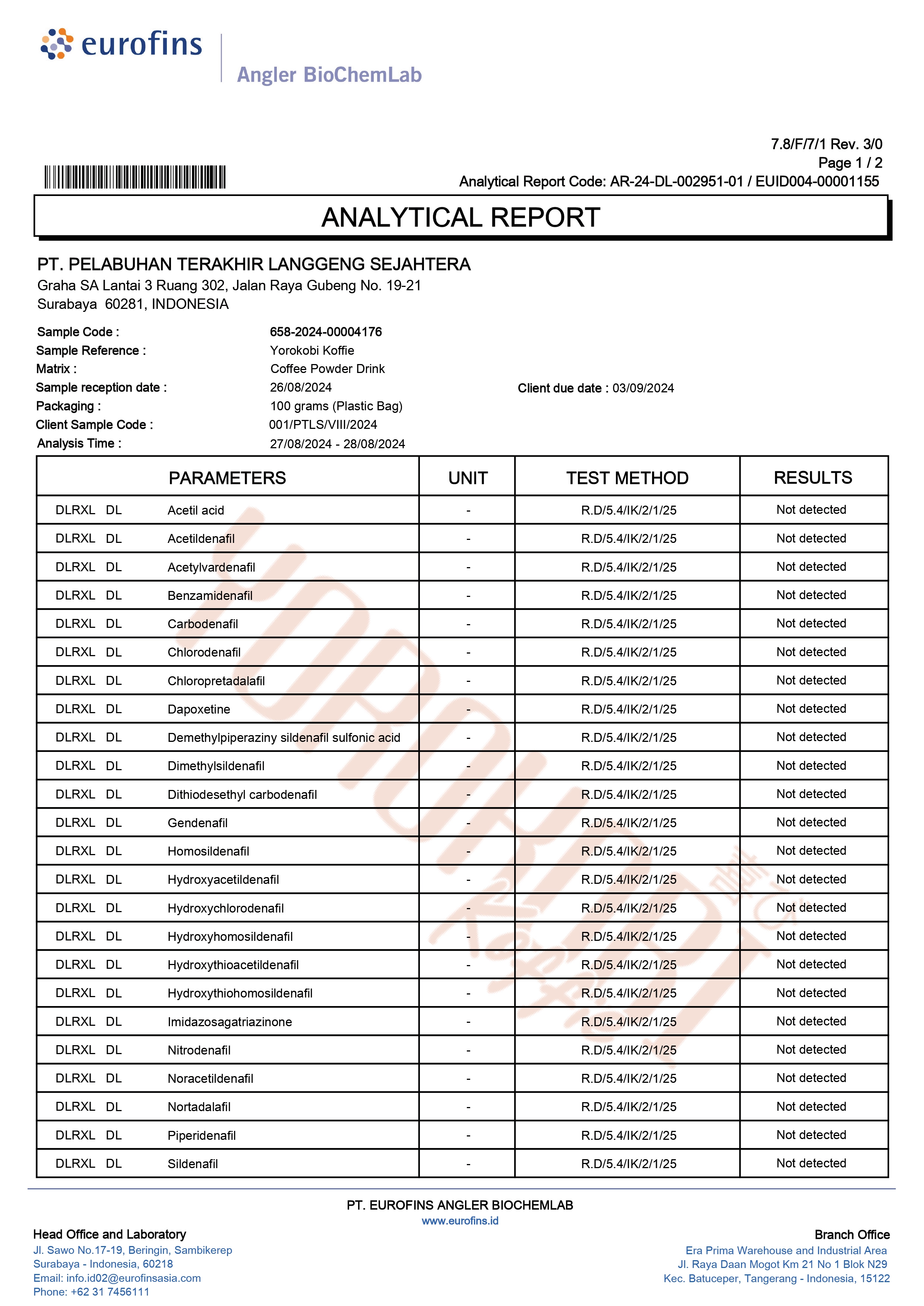 Sertifikat Bebas BKO 1
